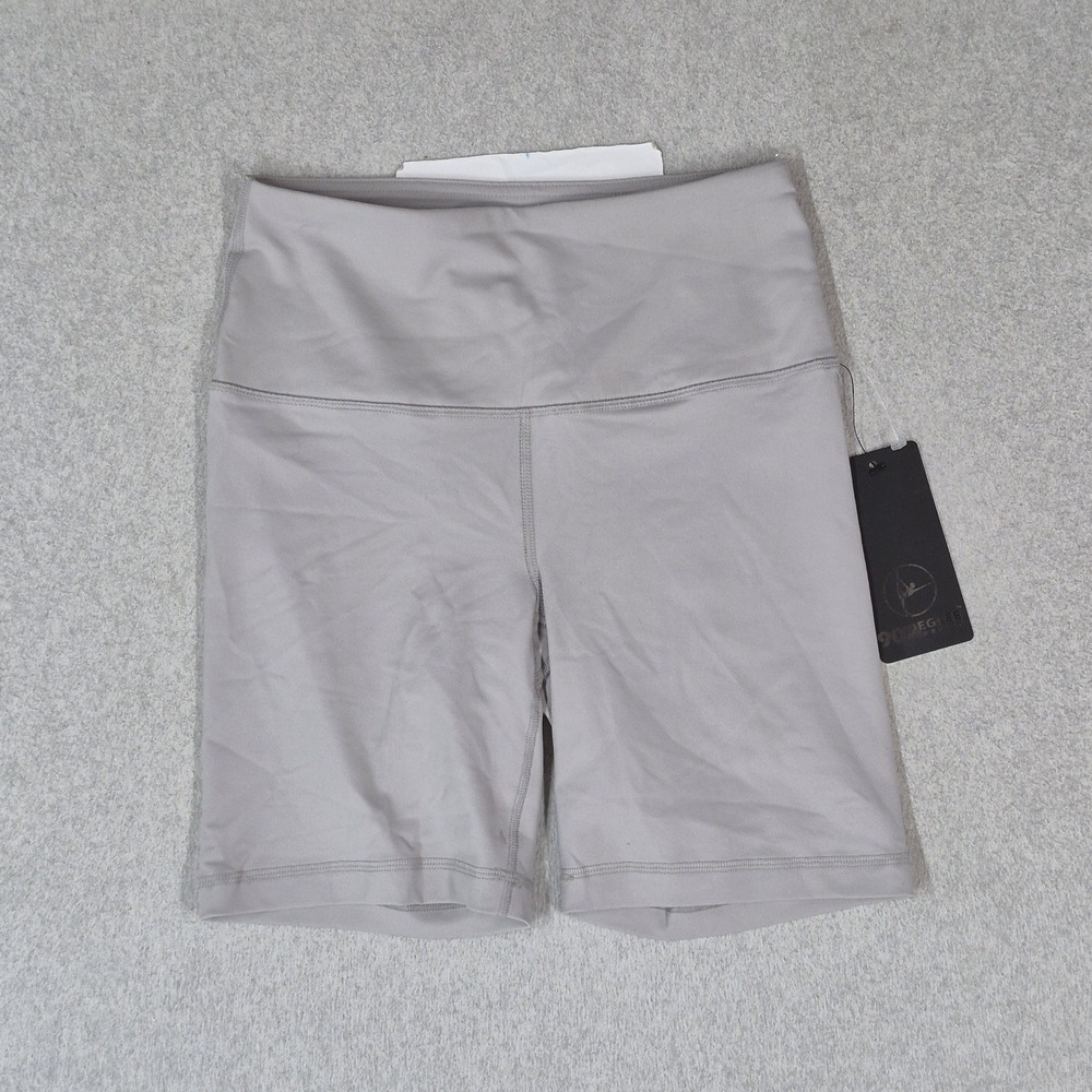 90 Degree By Reflex Women Activewear Pants S Gray Nylon Spandex Shorts Biker NWT